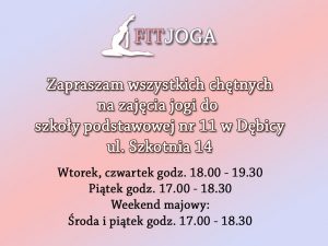 Informacja o zajęciach